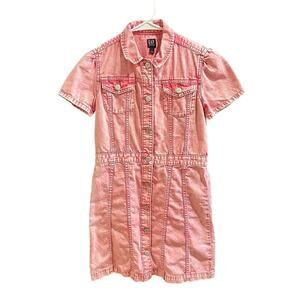 Gap Pink Denim Dress, EUC, Sz XL (12) (145-152cm) (12B)